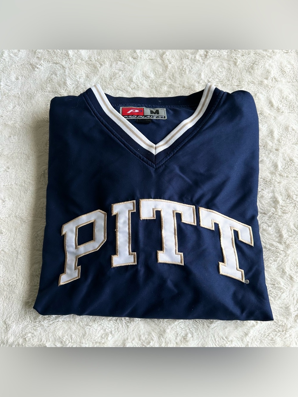 University of Pittsburgh Jacket Pullover Mens Medium Pro Player Panthers Outdoor